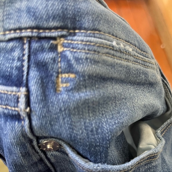 Frame Le High Flare Jeans Ashton Size 32 Blue LHF230 Stretch Denim - Picture 14 of 16